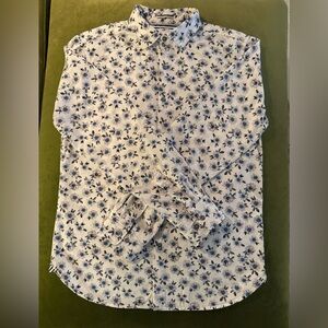 Cactus Man by Ricky Singh Blue, White, and Black, Floral Button Down Shirt